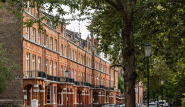 Cheyne Gardens in the most historic part of Chesea in Central London