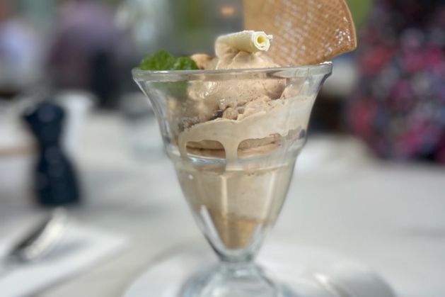 Lucinda O'Sullivan enjoys the food and service at Roly's Bistro