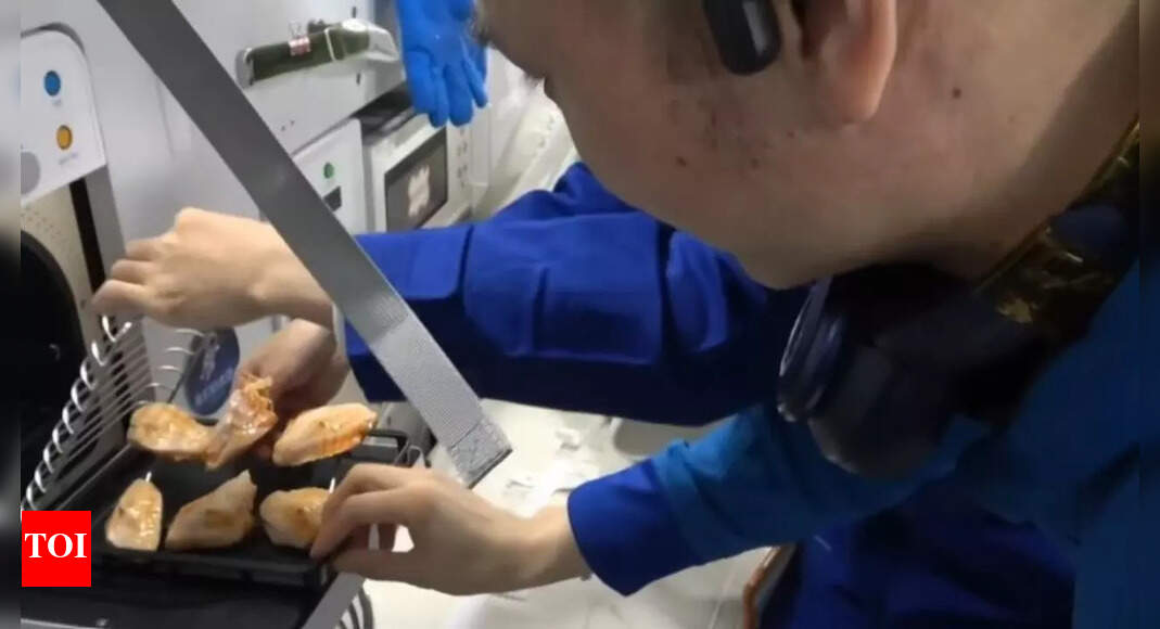 Watch: China’s astronauts grill chicken, steak in space — why it matters