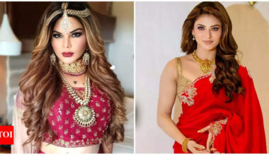 Rakhi Sawant takes a dig at Urvashi Rautela for calling herself ‘completely natural’, ‘We’ve seen your old photos, sister!’ | Hindi Movie News