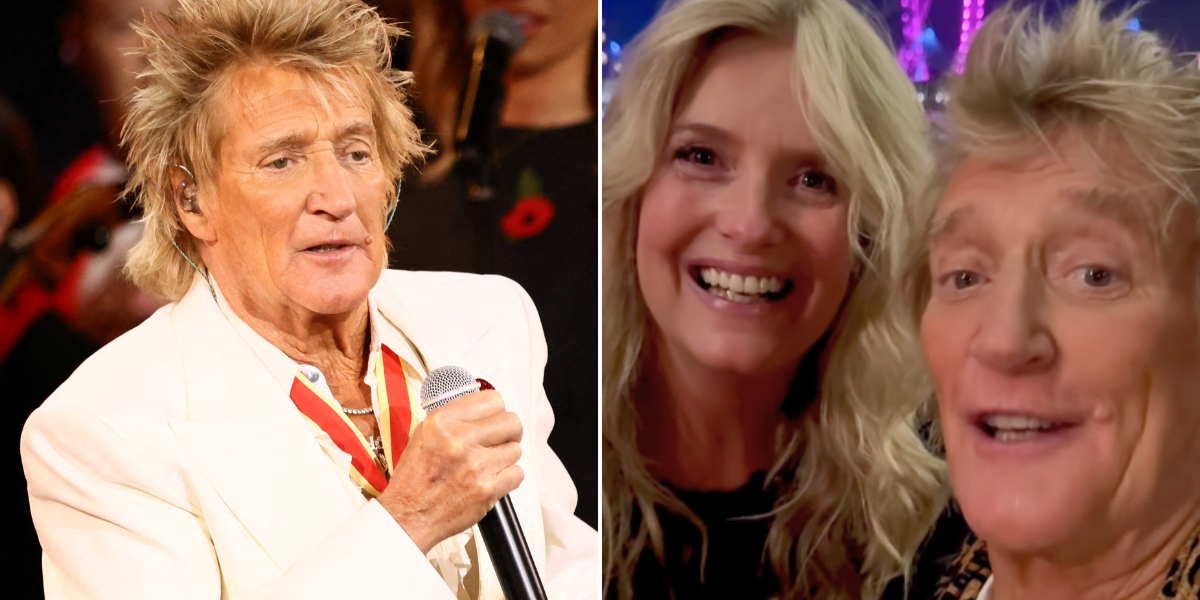 Sir Rod Stewart shrugs off Remembrance Festival controversy as Penny Lancaster shares update amid backlash to 'inappropriate' routine