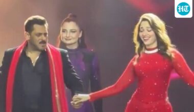 Salman Khan dances to Dil Diyan Gallan with Tamannaah Bhatia during Dabangg tour; internet calls it ‘cringe pro max’