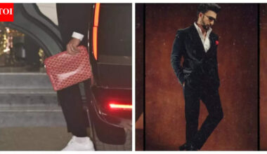 Ranveer Singh spotted carrying a Rs 2 lakh toiletry bag at airport | Hindi Movie News