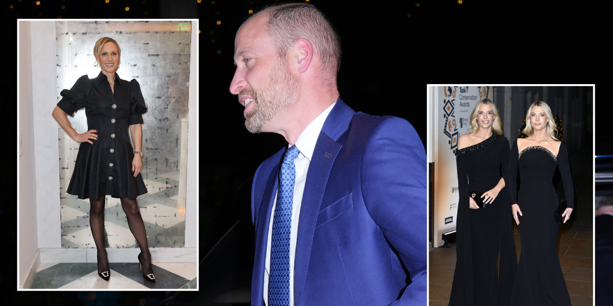 Prince William is supported by Princess Diana's nieces and Zara Tindall at Tusk Awards in London