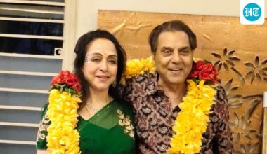 ‘My emotions are unfolding as I see these’: Hema Malini shares anniversary pics with Dharmendra, recalls happy moments