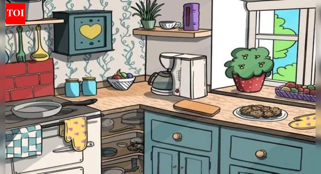 Optical Illusion: Only sharp eyes can spot the mouse hidden in the kitchen in under 25 seconds