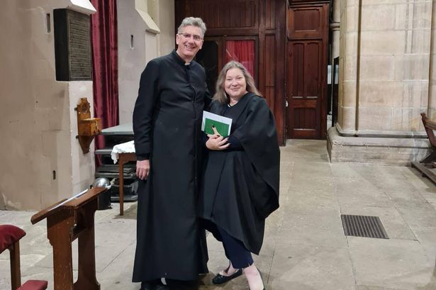 The Very Reverend Nigel Dunne and his wife Sonya Keogh