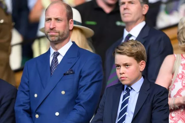 Prince William and son George