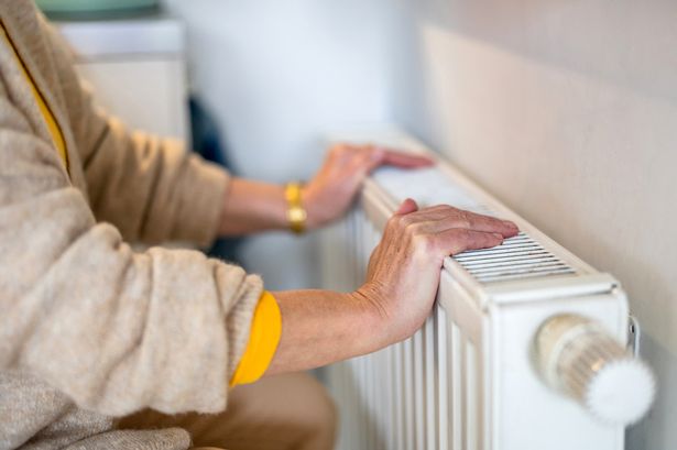 Person touching radiator