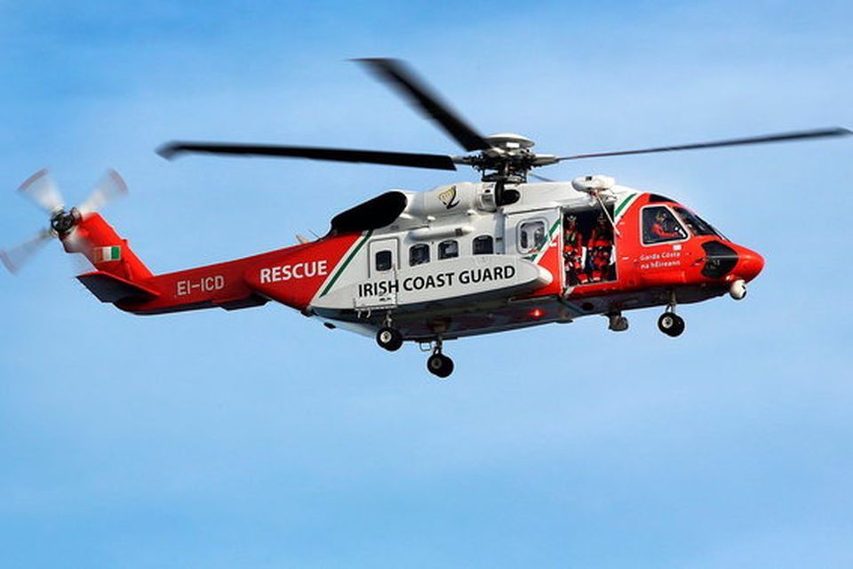 An Irish Coast Guard helicopter. Photo: Steve Humphreys.