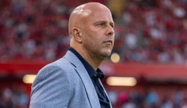 LIVERPOOL, ENGLAND - Friday, August 15, 2025: Liverpool's head coach Arne Slot during the FA Premier League match between Liverpool FC and AFC Bournemouth at Anfield. (Photo by David Rawcliffe/Propaganda)