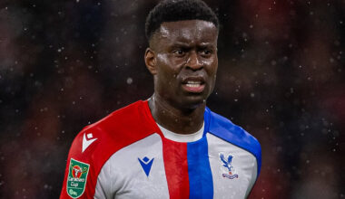 LIVERPOOL, ENGLAND - Wednesday, October 29, 2025: Crystal Palace's captain Marc Guéhi during the Football League Cup 4th Round match between Liverpool FC and Crystal Palace FC at Anfield. Palace won 3-0. (Photo by David Rawcliffe/Propaganda)