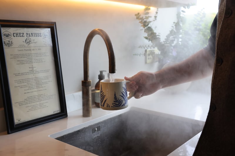 The hot water tap has been a 'revelation', Skehan says. Photograph: Dara Mac Dónaill

