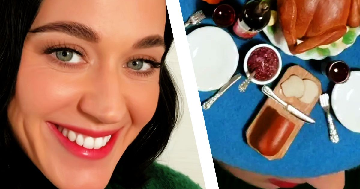 Katy Perry Wears Thaksgiving-Themed Hat