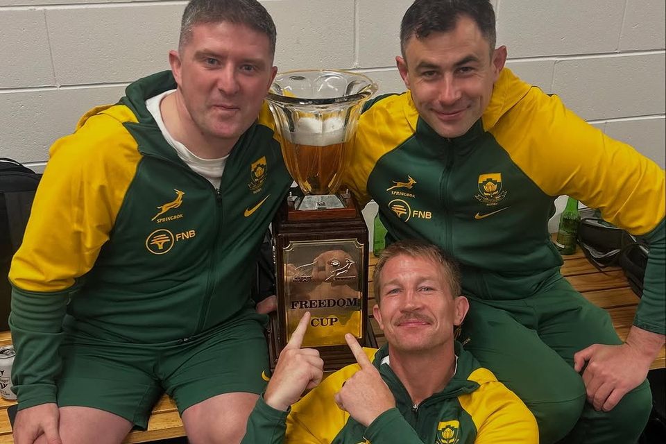 South Africa's Irish connection: Pat Sullivan, Jerry Flannery and Felix Jones. Photo: Instagram