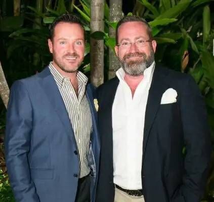 James Berwind and his partner Kevin Clark. Photo: superyachtfan.com