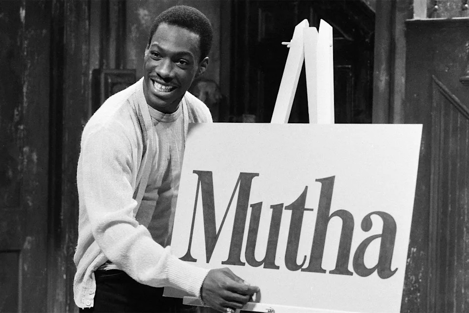 Al Levine/NBCU Photo Bank/NBCUniversal via Getty  Eddie Murphy during 'Mister Robinson's Neighborhood' sketch on 'SNL' on Feb. 6, 1982 -