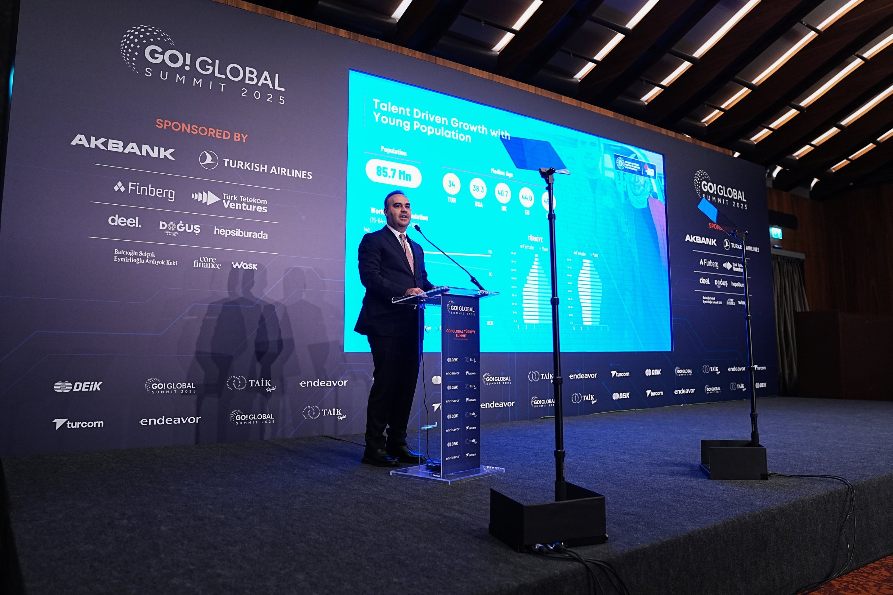 Industry and Technology Minister Mehmet Fatih Kacır speaks during the