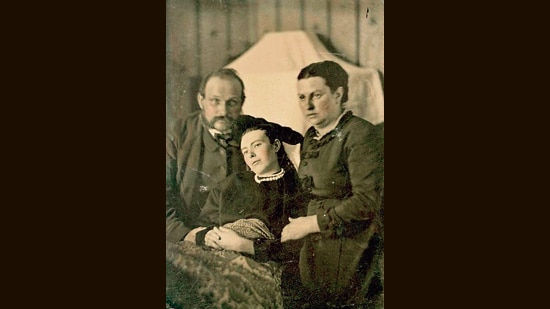 A Victorian-era death portrait (the girl in the centre is deceased). (Wikimedia)
