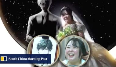 Japan woman marries AI partner, wears augmented reality glasses during ring exchange
