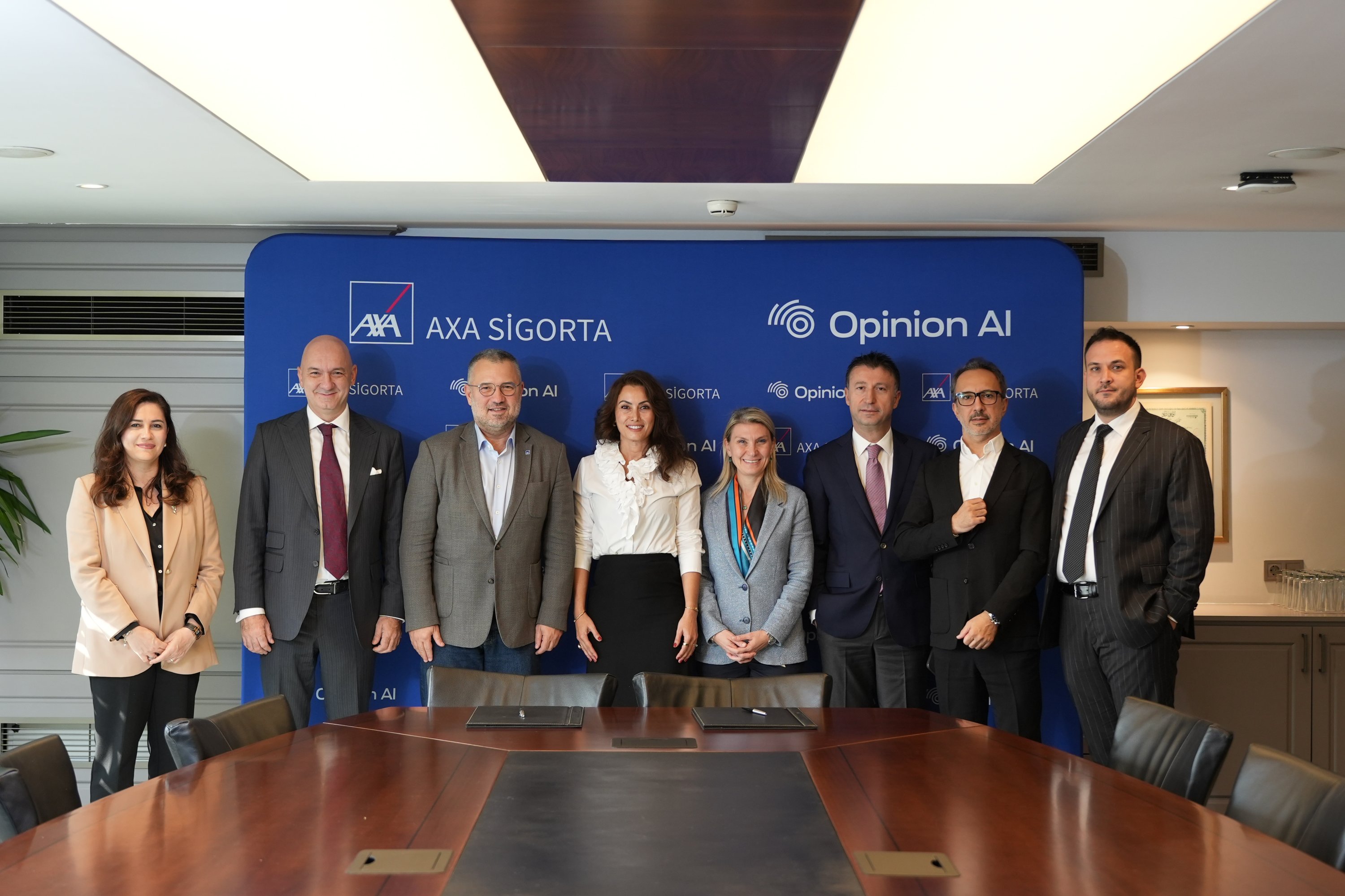 Executives described the partnership between AXA Sigorta (AXA Insurance) and Opinion AI as a turning point for the sector. (Courtesy of AXA Sigorta)
