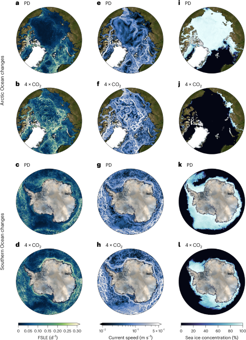 Future mesoscale horizontal stirring in polar oceans intensified by sea ice decline