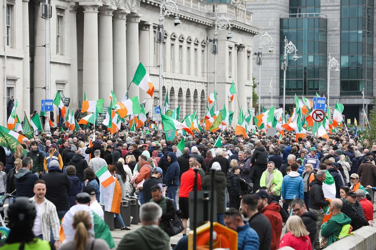 I stood on O’Connell Street and watched thousands of angry marchers, hundreds of them waving tricolours they had hijacked — many of them defaced with slogans like ‘Ireland for the Irish’, and ‘Get them out’. File photo: Sasko Lazarov / © RollingNews.ie