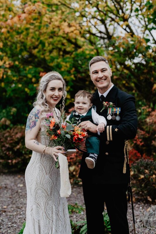 Clara Donnelly and Dmytro Bykovskyy with their son Bram. Pictures: Black Diamond Photography 