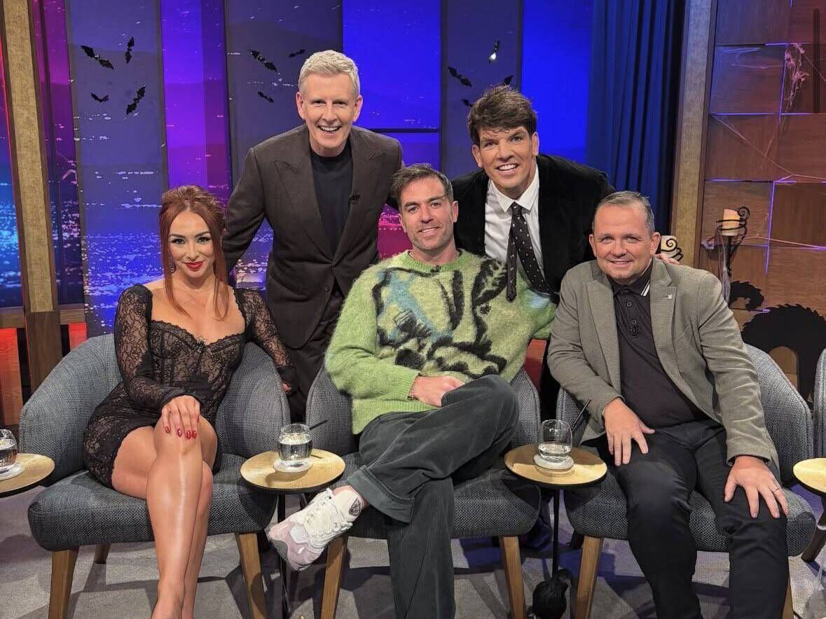 Patrick Kielty with some of the Ireland's Fittest Family coaches