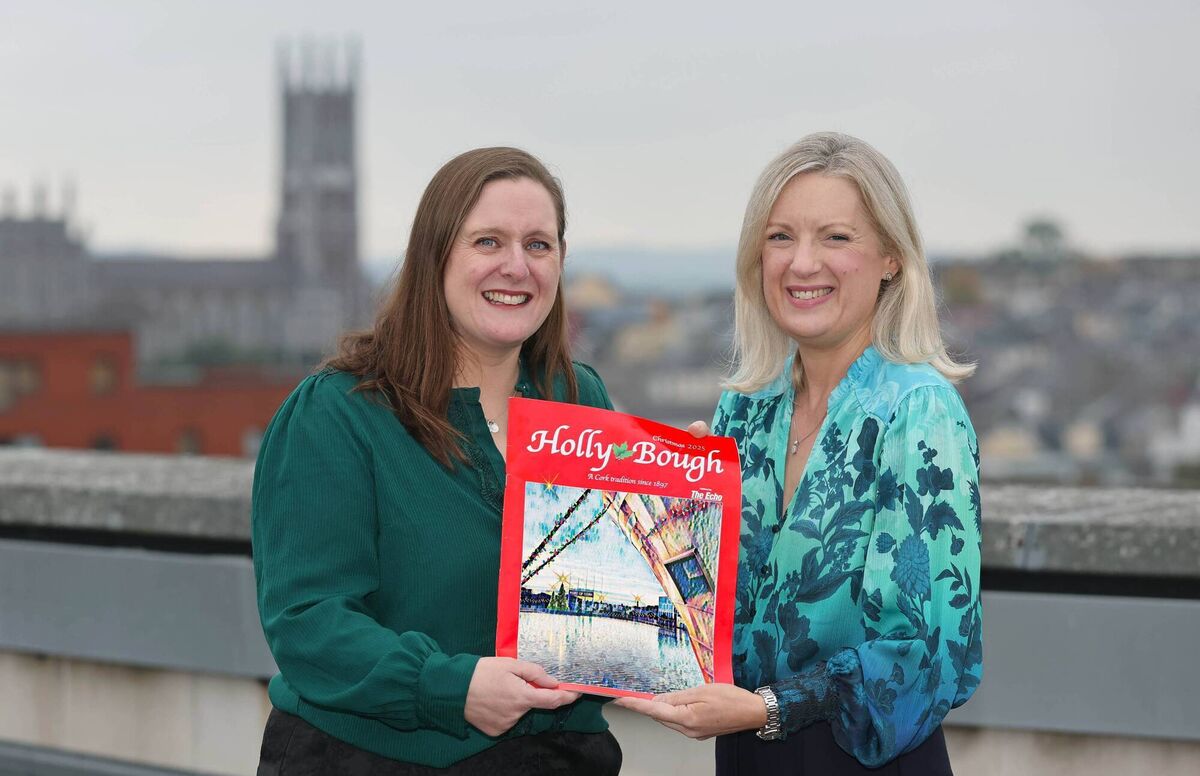 Mary Corcoran, Holly Bough Editor and Sue Nelson, Artist and Photographer from Ballygarvan, at The Echo office, Blackpool, Cork. Picture: Jim Coughlan.