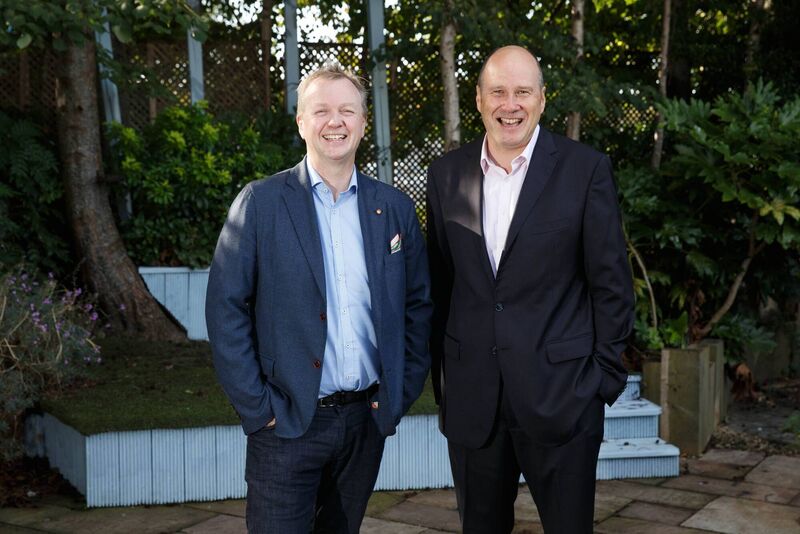 Matt Cooper and Ivan Yates at Virgin Media in 2017. They hosted the 'Paths To Power' podcast together until recently. File photo: Fran Veale
