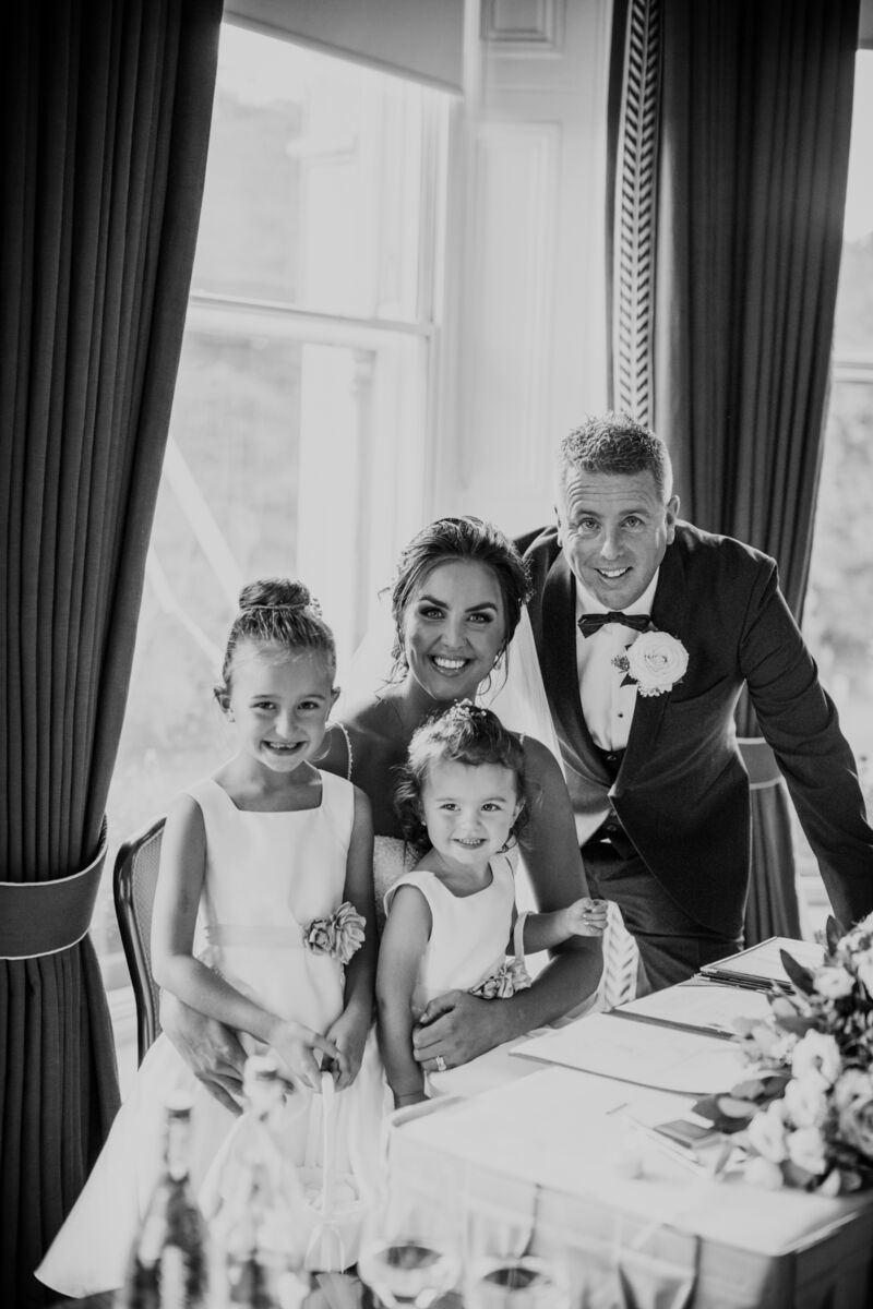 Ally and her husband Denis with their girls Pippa and Holly