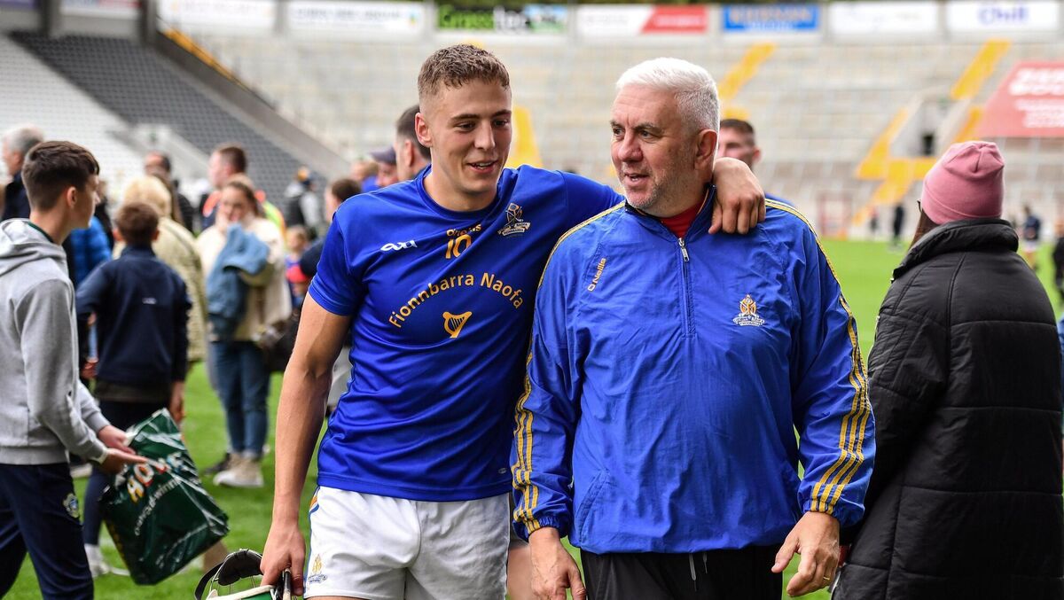 Ben and Ger Cunningham after a championship win during the 2022 campaign. Picture: Sam Barnes/Sportsfile