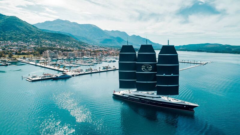 Dark sails in the sunshine as  sanctions bite on Russian oligarchs and their offshore assets (pic shows Black Pearl)