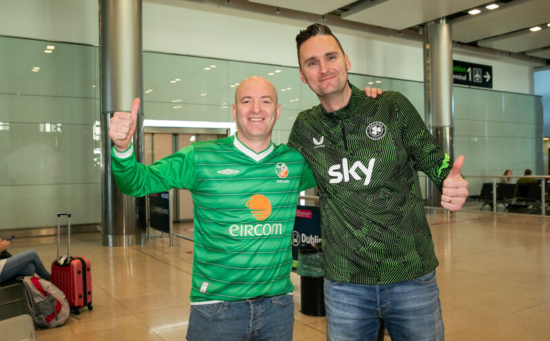 Ireland fans Rob Byrne from Donabate and David Murphy from Malahide.
