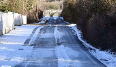 Snow and ice warning issued for five counties with 'wintry showers' likely 