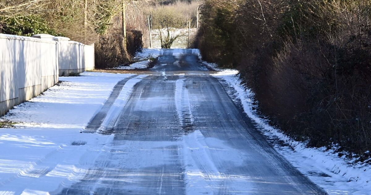 Snow and ice warning issued for five counties with 'wintry showers' likely 