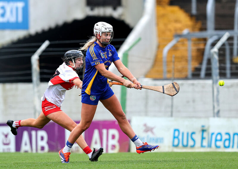 St Finbarr's Kate Wall scores a goal. Picture: INPHO/Tom O'Hanlon