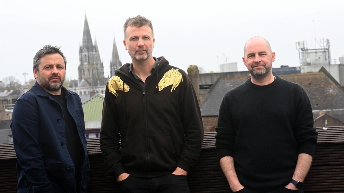 Dominic Phillips, Paul Noonan and David Geraghty of Bell X1 in Cork ahead fo their Live at The Marquee 2023 appearance. Pic; Larry Cummins