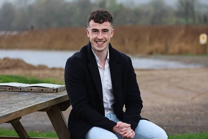 Conor Nolan who has lived experience of an eating disorder and features in the new Bodywhys school wellbeing programme pictured at Lough MacNean near his home in Blacklion, Co. Cavan. Picture: Lorraine Teevan