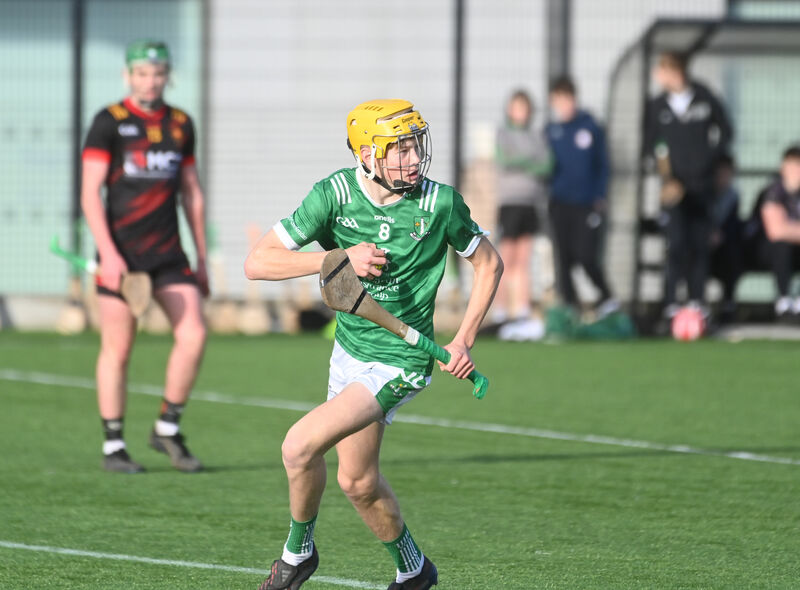  Finn O'Driscoll with possession in midfield for St Colman's College. Picture: Larry Cummins