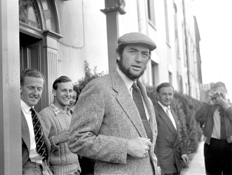 Gregory Peck in Youghal Co Cork in July 1954 during the filming of 'Moby Dick'. Picture: Irish Examiner Archive