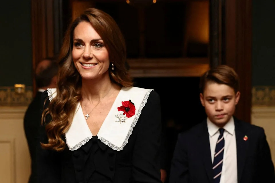 Getty Kate Middleton and Prince George on November 8, 2025