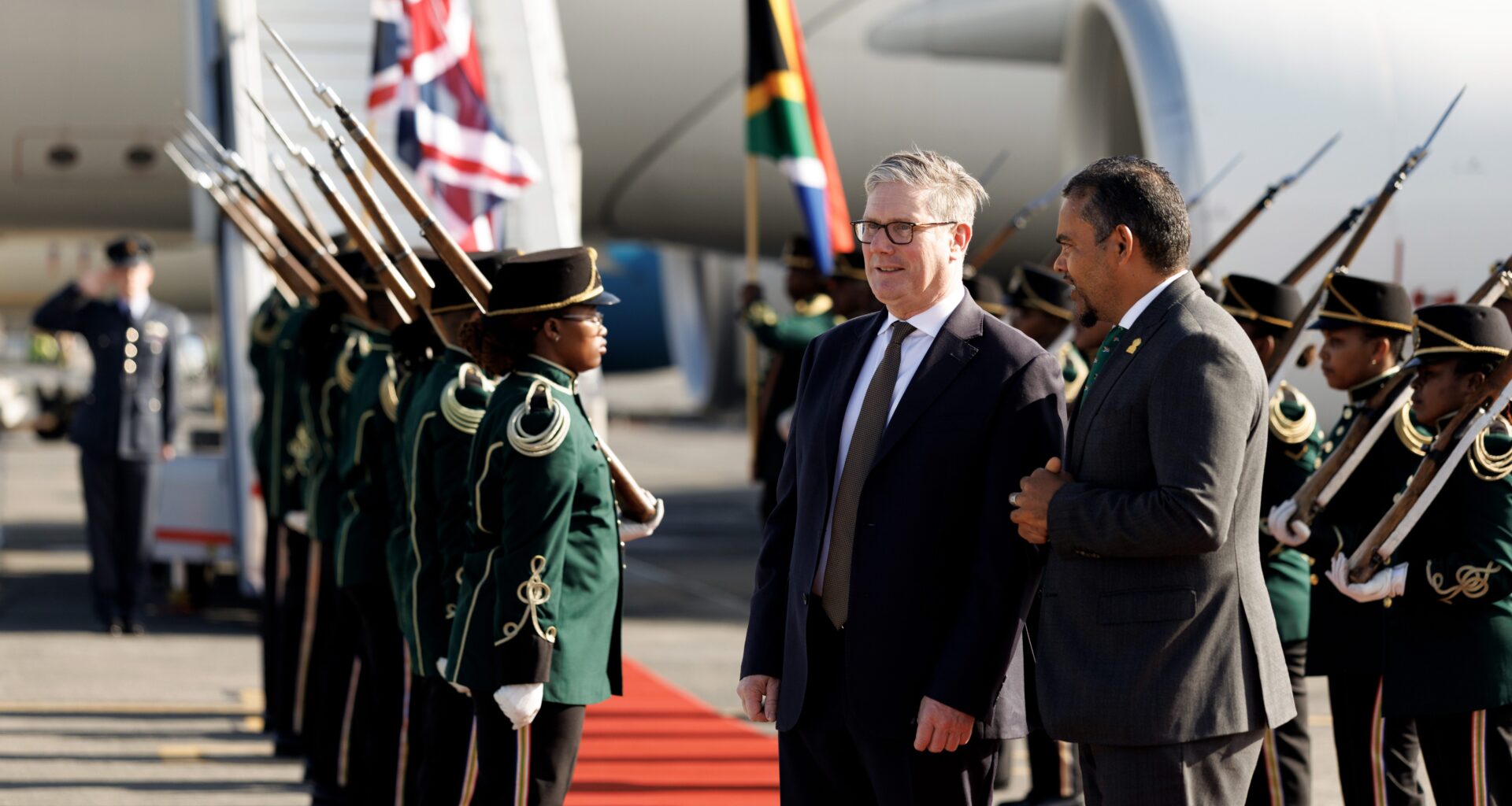 Keir Starmer arrives in South Africa ahead of the G20 summit.