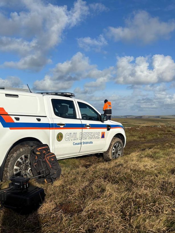 The West Cork Civil Defence team taking part in the search