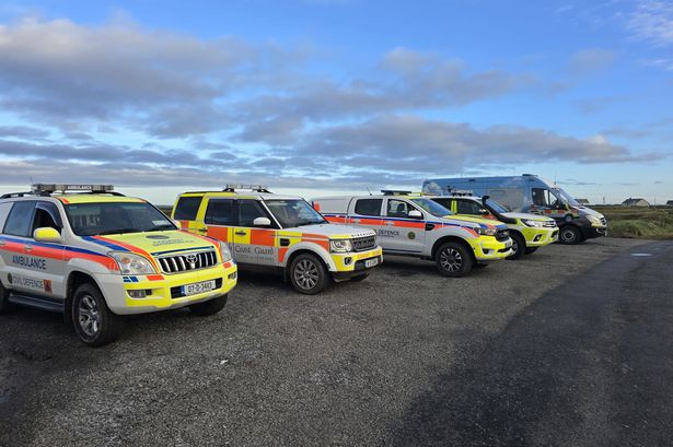 Vehicles from crews across Ireland gathered at Kilkee