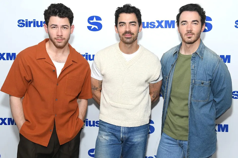Gary Gershoff/Getty The Jonas Brothers in New York City in June 2025