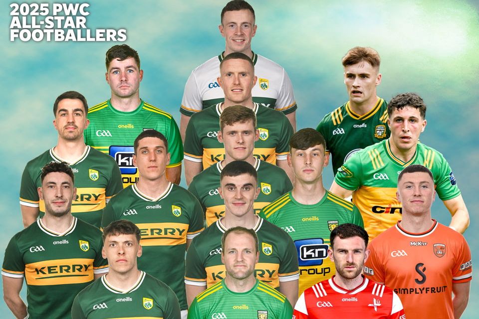 The 2025 football All-Star line-up - All-Ireland champions Kerry claimed eight places on this year's team