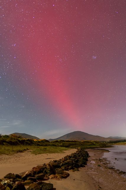 The Northern Lights as seen from Shore Acre Beach in Kerry at 5.30am on Wednesday morning. Photo by Mark O'Sullivan.