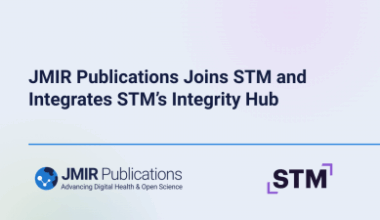 JMIR Publications Joins STM and Integrates STM’s Integrity Hub
